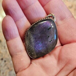 Purple Labradorite Pendant